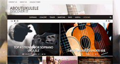 Desktop Screenshot of aboutukulele.com